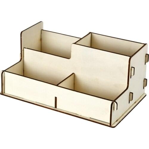 Wooden Brush Tools Rack Stand Storage Box Holder for DIY Model Hobby Building