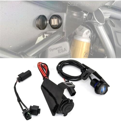 For BMW R1200GS R1250GS Adventure R1250 GS Dual Usb Charger Motorcycle Lighter Charger Cigarette Waterproof Socket Adapter