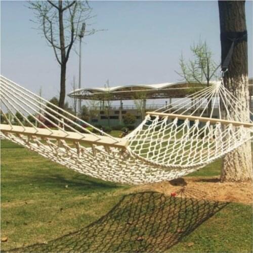 Double Single Layer Macrame Hammock Garden Rest