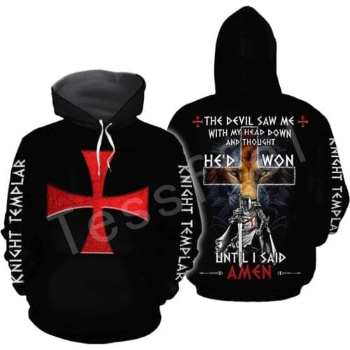 Tessffel Knights Templar Art Tracksuit 3D full Printed Hoodie/Sweatshirt/Jacket/Men Women HIP HOP casual Harajuku style-2