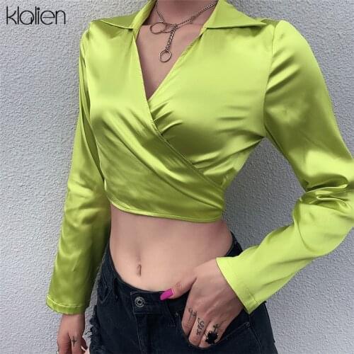 Женские офисные рубашки KLALIEN China At AliExpress