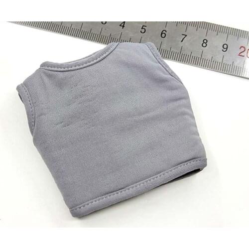 Collection 1/6 Scale Grey Fattening Underwear Strengthen Vest for 12in Male Soldier Action Figure Toy
