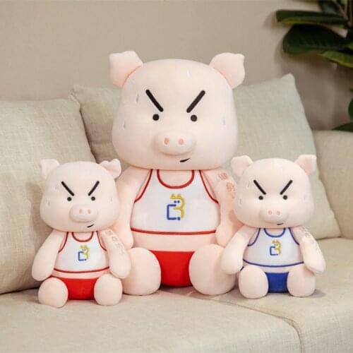 23/40CM Squishy Pig Stuffed Doll Funny Plush Piggy Toy Animal Soft Plushie Pillow Blanket Kids Baby Comforting Gift Present