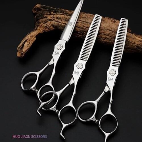 Hair Scissors 6.0 Professional Hairdressing Scissors Thinning Barber Scissor Set Hair Cutting Scissors 440C Japan Steel
