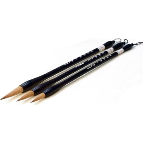 Ritzy Chinese Calligraphy Brush Pen Pure Weasel Hair Calligraphy Writing Brush Luxurious Chinese Painting Brush Pen Gift Box Set