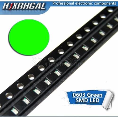 1pcs green 0603 SMD LED diodes light new and original hjxrhgal