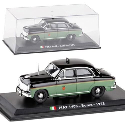 1/43 alloy diecast metal vehicle Fiat 1400 Roma 1955 TAXI Italian car model toys children classic decorative cab gifts display