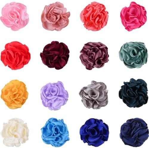 2 inch Burned satin flower small flower for Hair Accessories