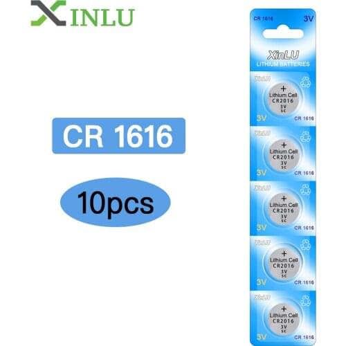 10PCS/lot CR1616 BR1616 DL1616 ECR1616 5021LC L11 L28 button cell coin battery for watch,10pcs CR1616 battery XINLU