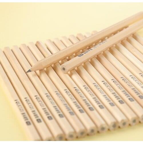 Log HB Pencil 0.5mm Environment Friendly Wood Triangle Holding Pencil Primary School Student Test Draw Writing School Supplies