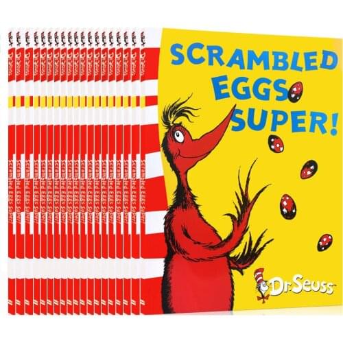 20PCS SCRAMBLED EGGS SUPER By Dr.Seuss Kids Storybook Children Learning English Full Color Picture Book Baby Early Education