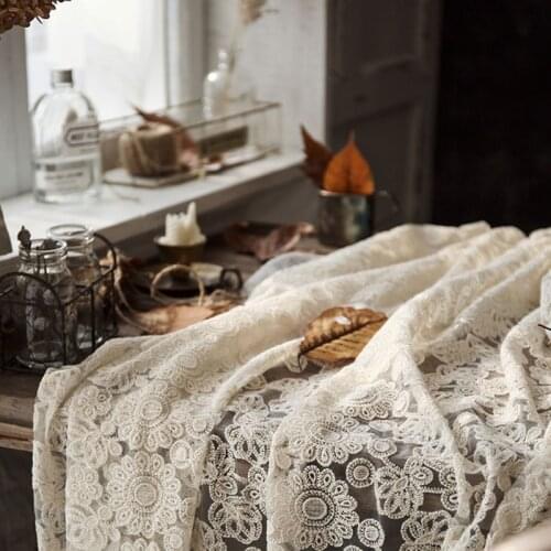 2020new Lace Cloth Garment Fabric Mesh Embroidery For Clothing Tablecloth Home Decor DIY Handmade Design Materials 140cm Wide