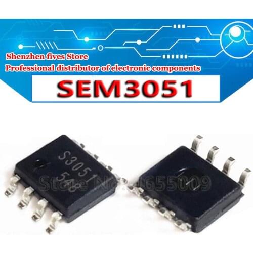 5PCS/LOT S3051 SEM3051 SOP-8 LCD power chip In Stock NEW original IC