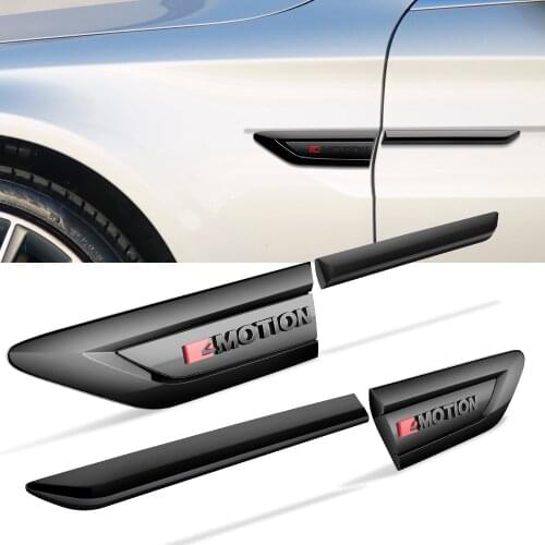 Car Side Wing Fender Trim Accessories For Volkswagen VW Tiguan MK2 4Motion Logo Sticker Trunk 4x4 4 MOTION Emblem Cover 3D Black