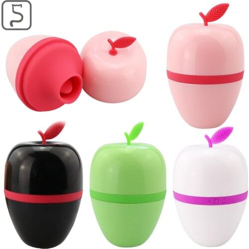 Mute Nipple Tongue Licking Vibrator Clitoral Licking Breast Enlarge Massage Apple Shape Egg Women Sex Toys Female Masturbator