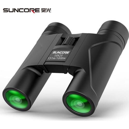 10x25 Binoculars Optical Glass HD Telescope Bak-4 Prism Multi-layer Coating Portable Telescope for Outdoor Hiking Camping