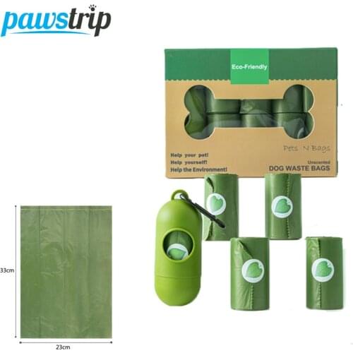 Biodegradable Dog Poop Bags Pet Waste Dispenser Outdoor Carrier Pet Poop Bags For Dog Thicken Garbage Bag Cleaning Dog Waste Bag