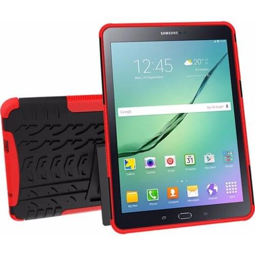 Case For Samsung Galaxy Tab S2 T810 T815 Tablet Heavy Duty Silicone Hard PC Shockproof Case for Samsung TabS2 9.7 inch +film+pen