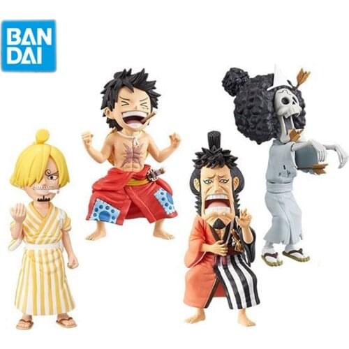 Bandai Original Gashapon WCF ONE PIECE Anime Figures LOGBOX RE BIRTH 3 PVC Action Figure Collections Model Dolls Toys Kids Gifts