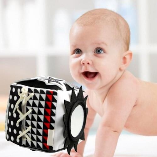 Dice Toy Owl Shape Early Development Skin-friendly Baby Cloth Cube Toys Hand-eye Coordination Bauble Gaming Christmas Gift