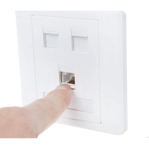 86 Type Computer Socket Panel CAT5E Network Module RJ45 Cable Interface Outlet NEW