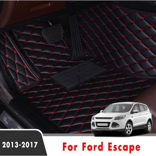 Carpets Car Floor Mats For Ford Escape 2017 2016 2015 2014 2013 Custom Auto Interior Accessories Styling Waterproof Leather Rugs