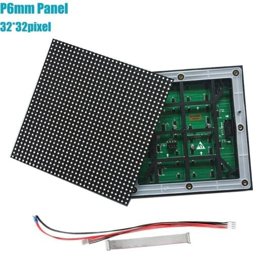 Matrix P6 Outdoor LED Module 192x192mm 32x32Pixels 1/8Scan SMD3535 Led Display RGB Panel Led Video Wall Billboard Made In China