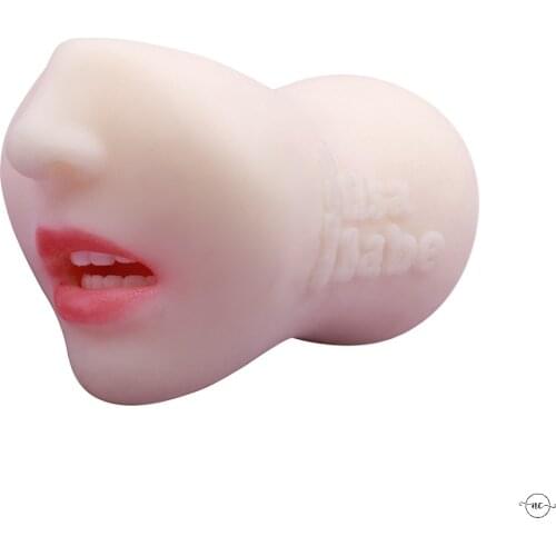 Male Masturbator 3D Deep Throat Mouth Tongue Oral Masturbation Blowjob Aircraft Cup Pocket Pussy anime Adult Sex Toys For Men