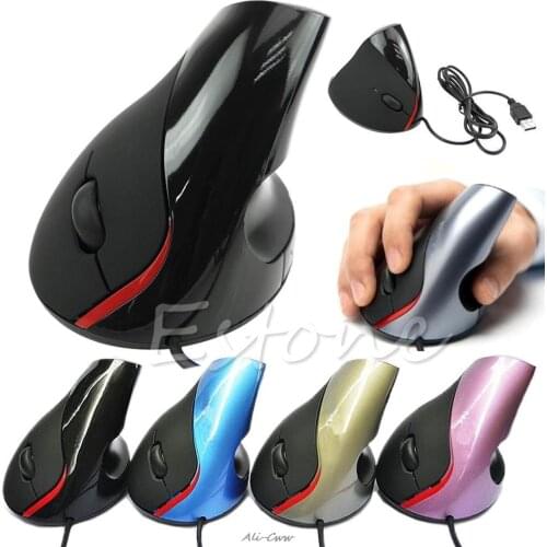 Wired Vertical Mouse Superior Ergonomic Design Mice Optical USB Mouse For Gaming Computer PC Laptop Prevention Mouse Hand