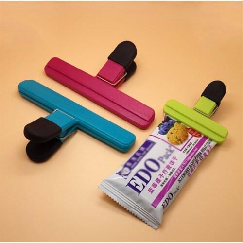 Plastic Bag Clips Set Large Chip Bag Clips Heavy Duty ABS Colorful Sealing Clips Clamps for Snack and Food Bags to Keep Fresh