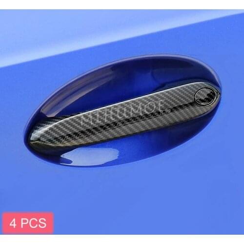 Carbon Fiber Exterior Door Handle Cover Trims For BMW X3/X4/X5/X6/X7/M5/3/5/6/8-Series G20 G21 G30 G31 G32 2017 2018 2019 2020
