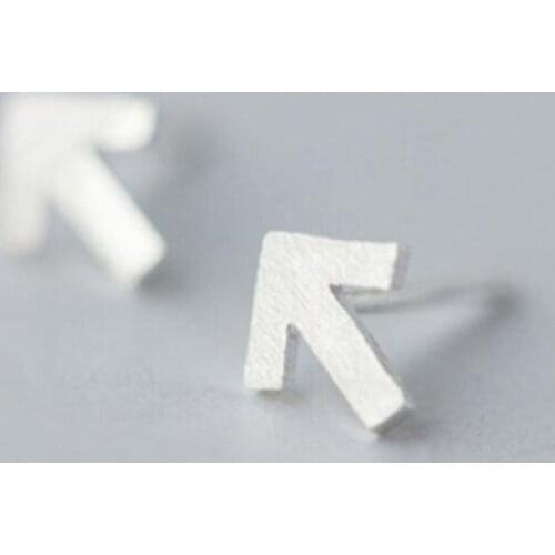 New Simple Personality Arrow Symbol 925 Sterling Silver Jewelry Popular Anti-allergic Exquisite Sweet Stud Earrings SE945