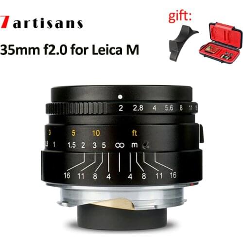 7artisans 35mm F2.0 Large Aperture Camera Lens Paraxial M-M lens for Leica M mount M240 M3 M5 M6 M7 M8 M9 M9P M10 Cameras