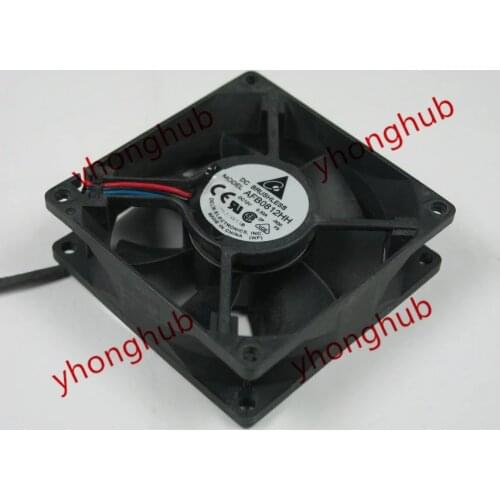 Delta Electronics AFB0812HH R00 DC 12V 0.30A 80x80x25mm Server Cooling Fan