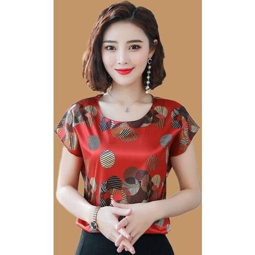 PIPIMOTHER Women Large Fashion Short Sleeve T-shirt Summer Korean Round Neck Causal Loose Top