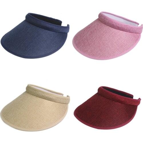 Summer Beach Sun Visor Ladies Straw Wide Brim Sun Hat Cap Chapeu Paille Femme Sunhat For Women Girl Kids Hats Women Caps