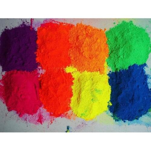 12Pc Bright Fluorescent UV Pigment Powder Black Light Reactive Resin Pigment Kit