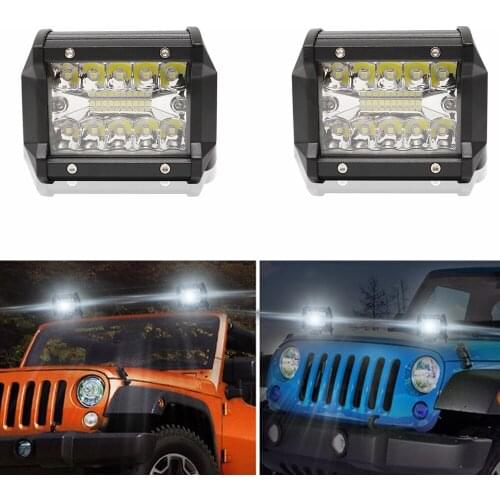 12V DC 4x4 truck car ATV UTV 4" 60W spot beam led work light for JEEP boat tractor waterproof