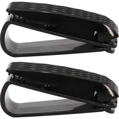 2 Pack Glasses Holders Case Hanging Bag Racks For Car Sun Visor Eyeglasses Hanger Universal Automobile Storage Holders 2021 New