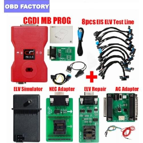 2020 Original CGMB For Benz Support All Key Lost With ELV repair Adapter&MB ELV Simulator&AC Adapter&EIS ELV CGDI MB for Benz