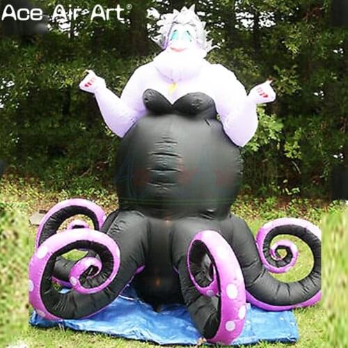 2021 Hot Sale Elegant Halloween Inflatable Ghast decoration Ursula Mermaid Octopus Monster For Outdoor Holiday Party Events