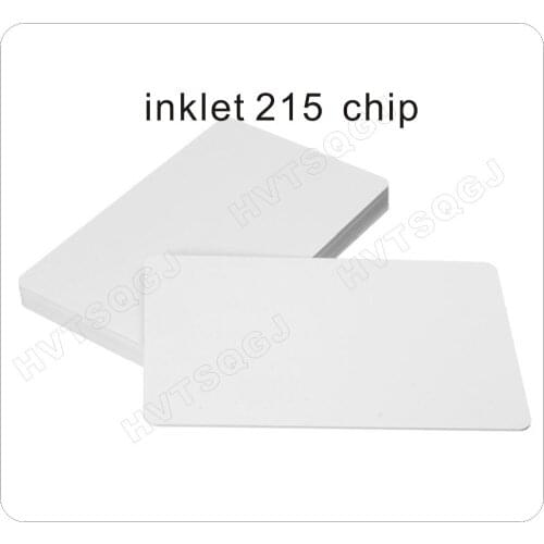 300pcs Free shipping High quality 215 chip inkjet printable blank pvc card