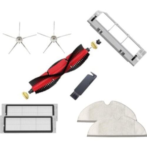 Promotion!Main Brush Side Brush Filter Mop Cloth for Roborock S5 S6 S50 S6 MaxV Replacement Accessories