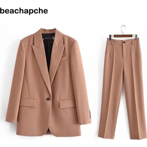 Женские пиджаки и костюмы Beachapche China At AliExpress