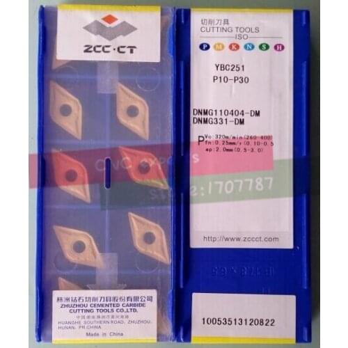 Free shopping 10PCS DNMG110404 DM YBC251 Cemented Carbide Cutter Turning tools Carbide insert