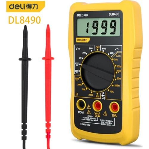Deli DL8490 Digital Multimeter Electrician Tools Electrical Repair Equipment Debugging Equipment Repair Test Tools