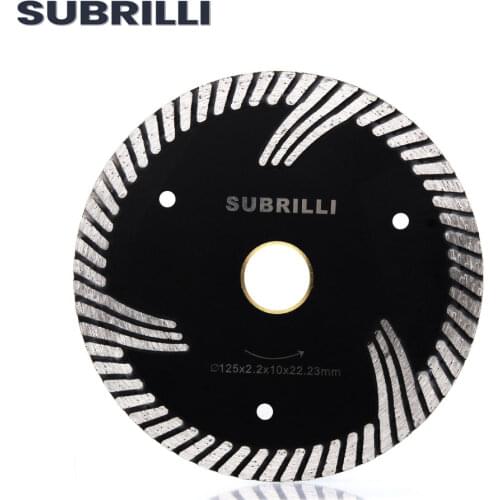 SUBRILLI 5" stone Circular Saw Blade T-segmented 125 mm diamond blades for granite concrete sandstone Premium cutting discs