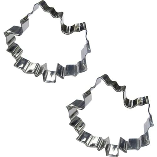 Large Maple Leaves shape 2 piece biscuit cutting molds, baking tools, cake decorating soft candy tools