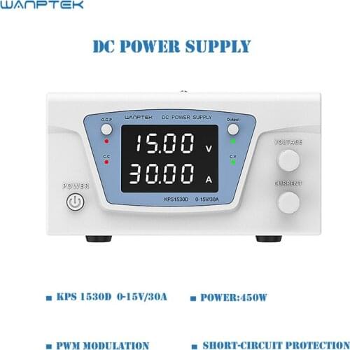 Wanptek KPS1530D New Upgrade Encoders High-power Digital Display Program-Controlled Switching DC Regulated Power Supply 15V 30A
