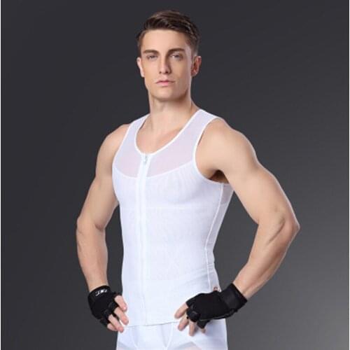 Body Shaper Nylon Black & White Man Clothe Slimming Tight Lose Weight Ordinary Underwear Fitness For Men